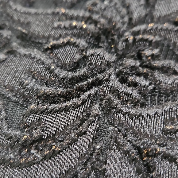 Black Lace And Mesh Blouse With Bell Sleeves Y2K Witchy‎ Festival Size Medium - Picture 13 of 16